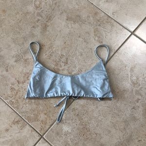 LA hearts baby blue bikini top XS